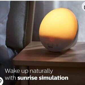 Philips Smart Sleep Wake Up Sunrise Light Radio Alarm HF3520